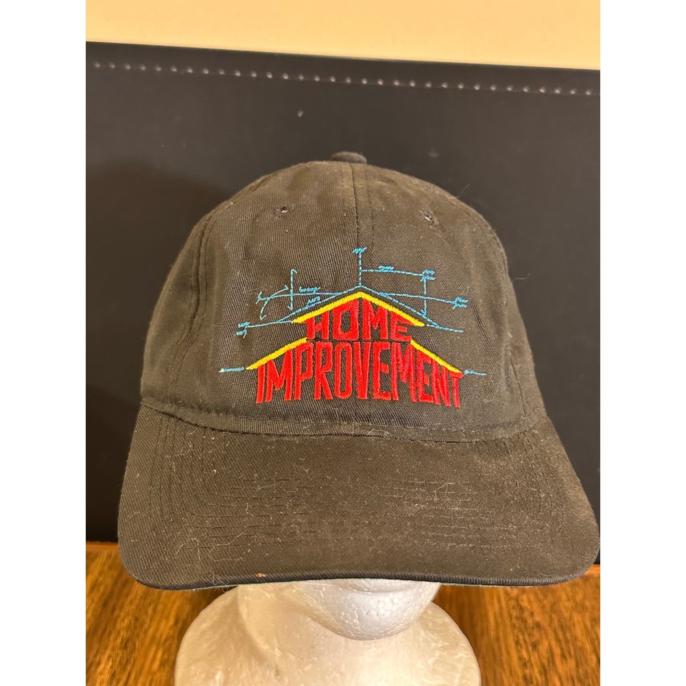 Vintage Home Improvement TV Show Hat Black Tool Time Promo Cap 90s Retro